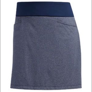 Adidas Ultimate Heathered Navy Golf Skort sz L